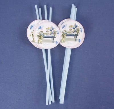 Pack of 8 Drinking Straws My Blue Nose Friends Me To You Partyware