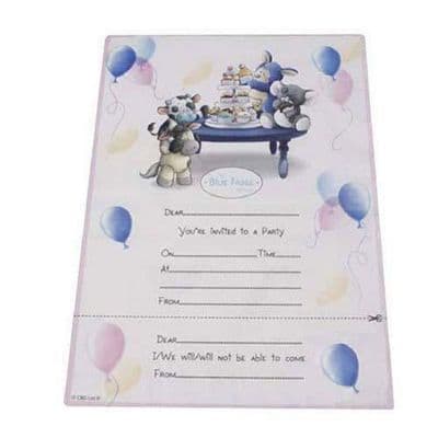 Pack of 8 Party Invitations My Blue Nose Friends Me To You Partyware