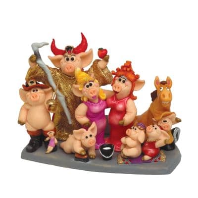 Piggin Collectors Resin Figurine What A Piggin Pantomime Ltd Ed 381