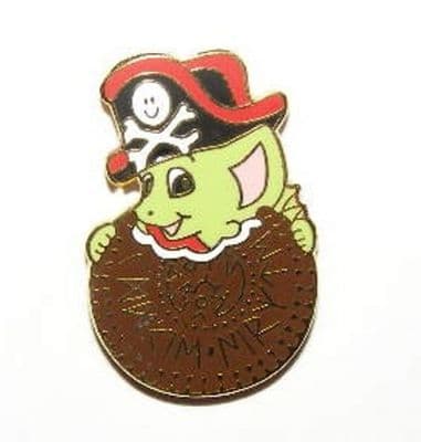 Pocket Dragon Cookie Pirate Collectors Pin Badge