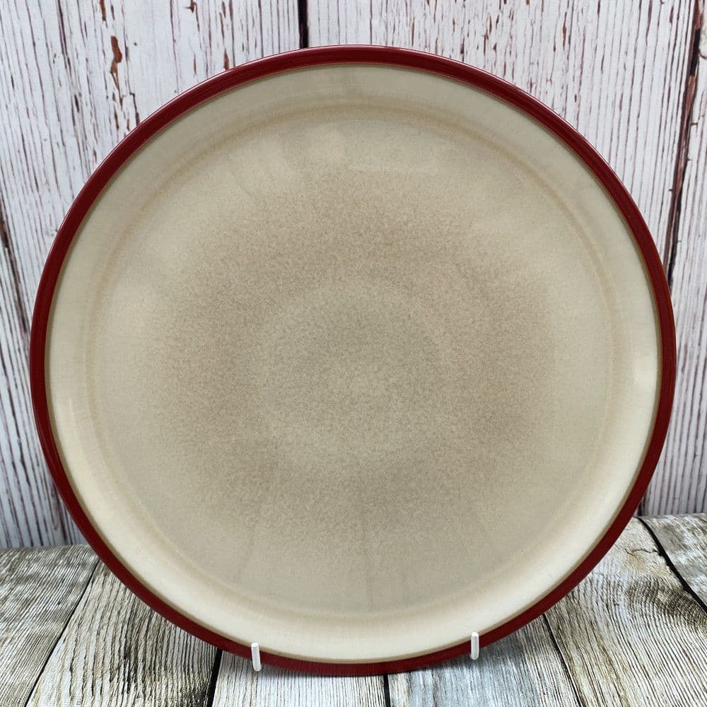 Denby Everyday Red Salsa Dinner Plate Cream
