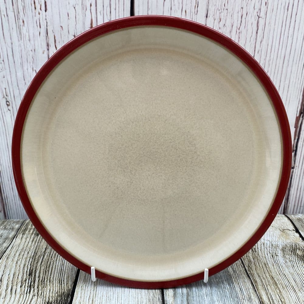 Denby Everyday Red Salsa Salad Breakfast Plate Cream