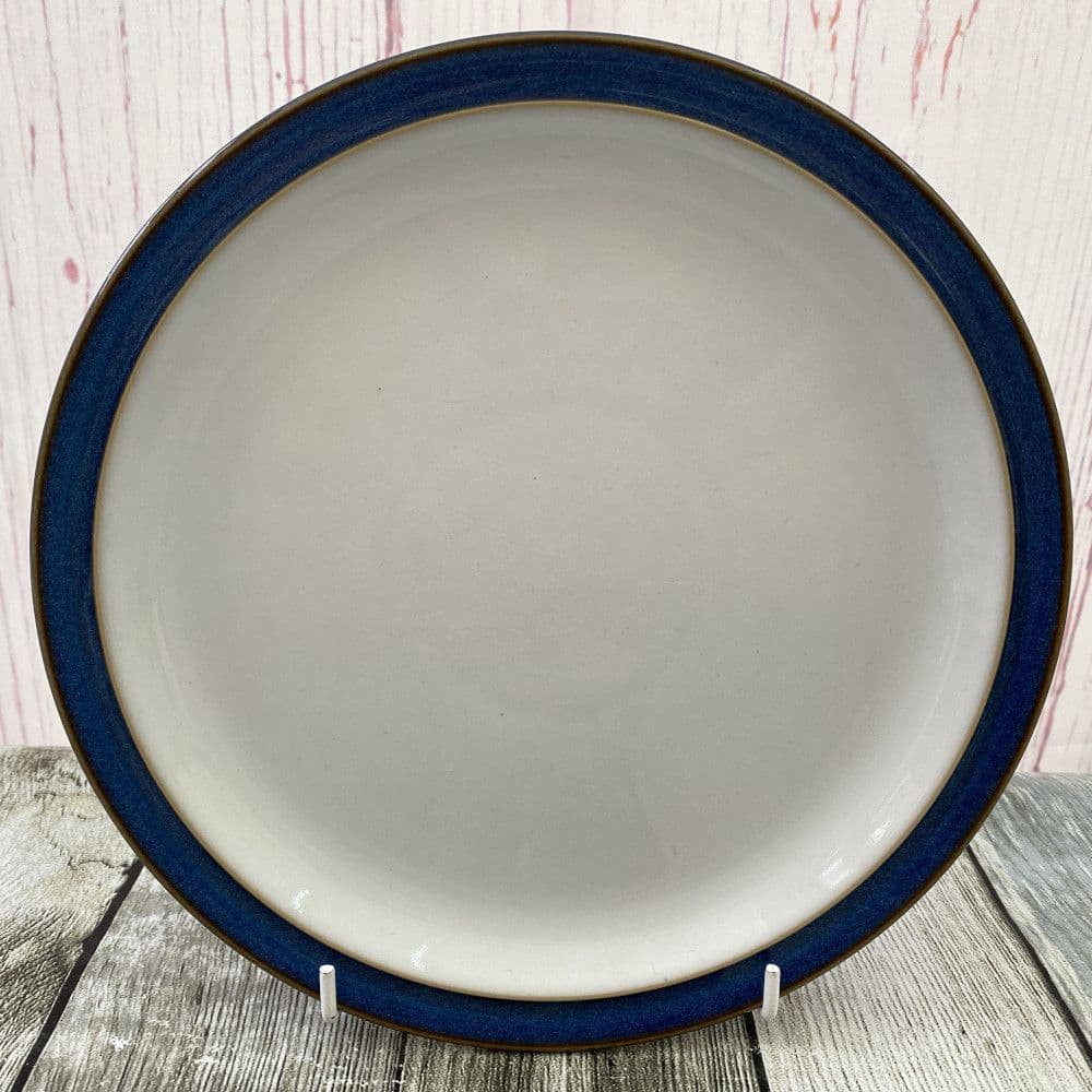 DENBY POTTERY IMPERIAL BLUE DINNER PLATES DENBY POTTERY IMPERIAL BLUE DINNER PLATES