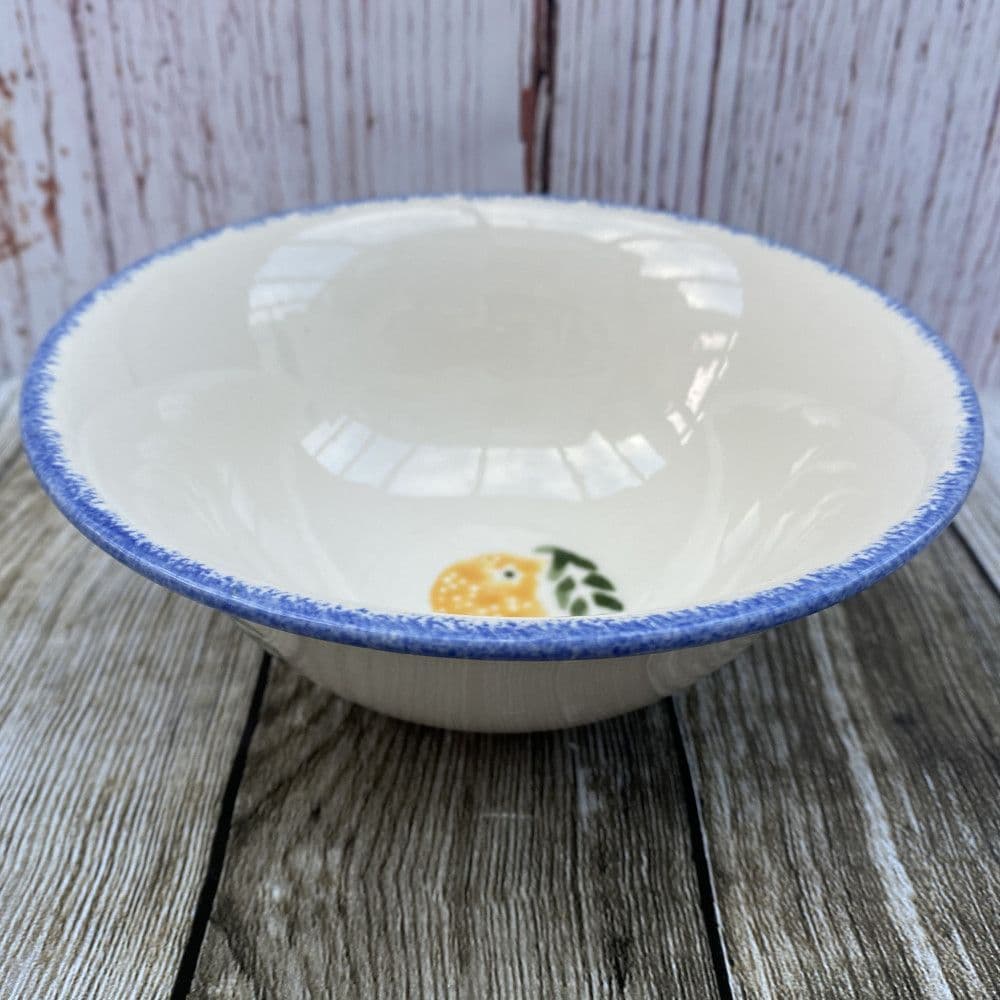 Poole Pottery Dorset Fruit Rimless Soup/Cereal/Dessert Bowl Orange