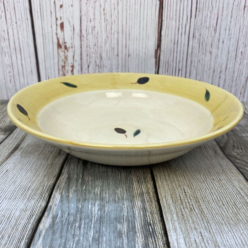 Poole Pottery Fresco Yellow Large Pasta Bowl