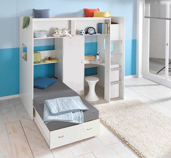 Childrens Cabin Bed With Sofa Baci Living Room
