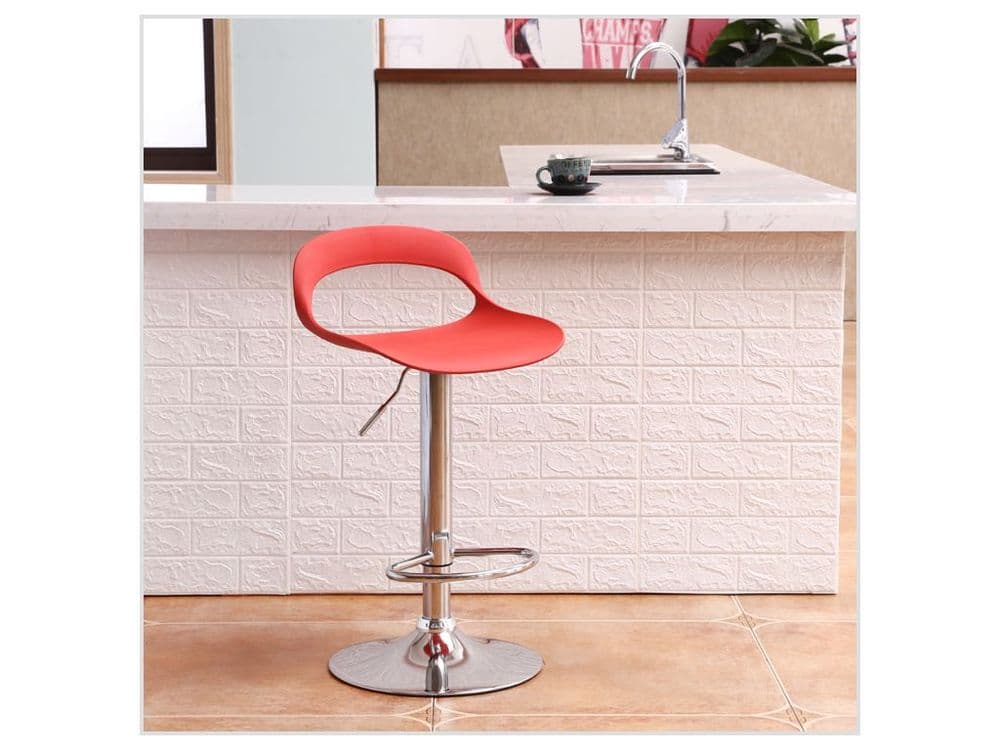 milana bar stools in black grey red white