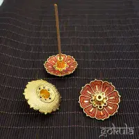 3pcs Lotus Mini Incense Holder – Multi-Hole Zinc Alloy Burner for Sticks