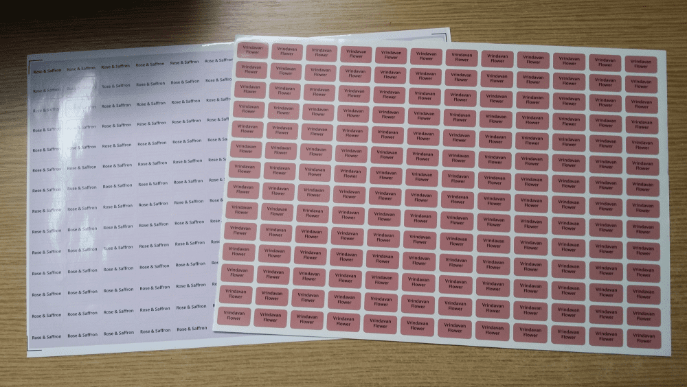 50 Sticky Labels For Pouches