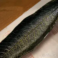 Bodhi Leaf Incense Holder – Green Metal Burner Decoration for Sticks & Cones