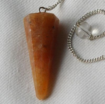 Calcedonia Crystal Gemstone Dowsing Pendulum