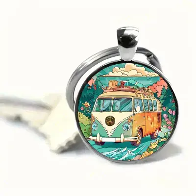 Cool Van Keychain