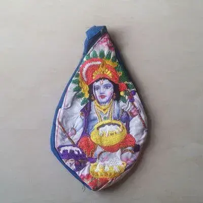 Embroided With Digital Print Bead Bags