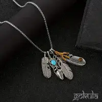 Feather Eagle Claw Pendant Necklace – Unique Symbolic Jewelry for Men & Women
