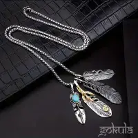 Feather Eagle Claw Pendant Necklace – Unique Symbolic Jewelry for Men & Women