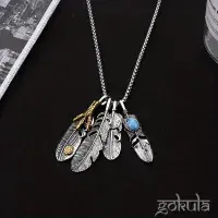 Feather Eagle Claw Pendant Necklace – Unique Symbolic Jewelry for Men & Women