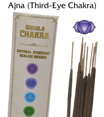 Gokula Chakra – Ayurvedic Incense Sticks – Ajna (Third-Eye Chakra) – 20g