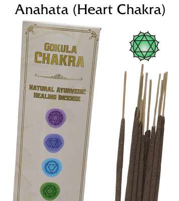 Gokula Chakra – Ayurvedic Incense Sticks – Anahata (Heart Chakra) – 20g