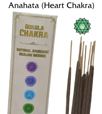 Gokula Chakra – Ayurvedic Incense Sticks – Anahata (Heart Chakra) – 20g
