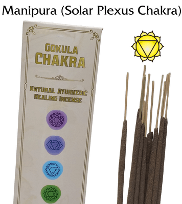 Gokula Chakra – Ayurvedic Incense Sticks – Manipura (Solar Plexus Chakra) – 20g