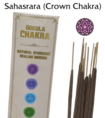 Gokula Chakra – Ayurvedic Incense Sticks – Sahasrara (Crown Chakra) – 20g