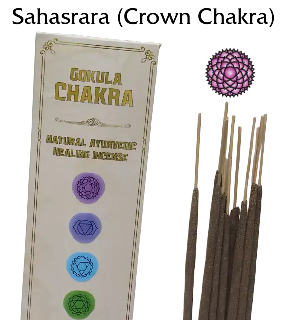 Gokula Chakra – Ayurvedic Incense Sticks – Sahasrara (Crown Chakra) – 20g