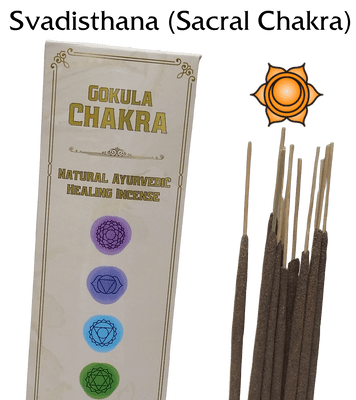Gokula Chakra – Ayurvedic Incense Sticks – Svadisthana (Sacral Chakra) – 20g
