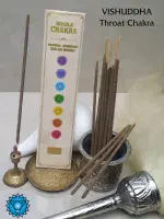 Gokula Chakra – Ayurvedic Incense Sticks – Vishuddha (Throat Chakra) – 20g