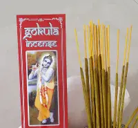 Gokula Classic Kesar Chandan Incense 20g – Rich Saffron Sandalwood Aroma