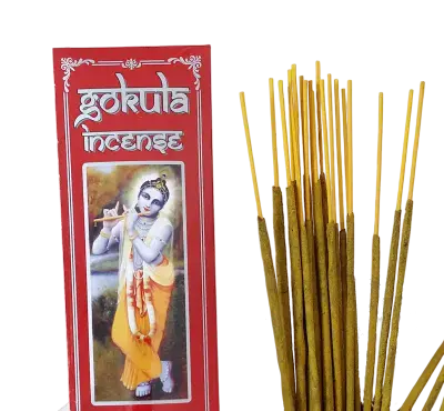 Gokula Classic Kesar Chandan Incense 20g – Rich Saffron Sandalwood Aroma