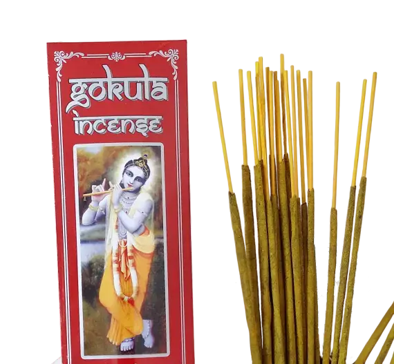 Gokula Classic Kesar Chandan Incense 20g – Rich Saffron Sandalwood Aroma