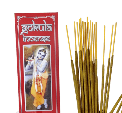 Gokula Classic Kesar Chandan Incense 20g – Rich Saffron Sandalwood Aroma