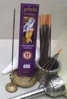 Gokula Connoisseur Celestial Kesar Hina Incense 20g – Exotic Saffron & Herbal Blend
