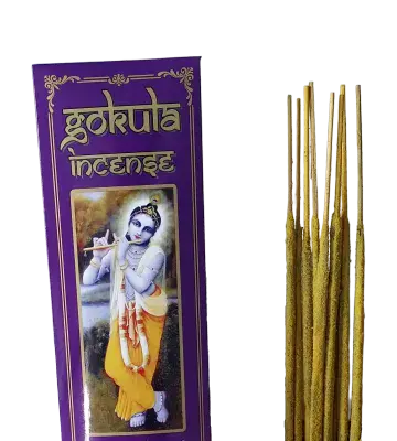 Gokula Connoisseur Sandalwood & Saffron Incense 20g – Warm & Woody Blend
