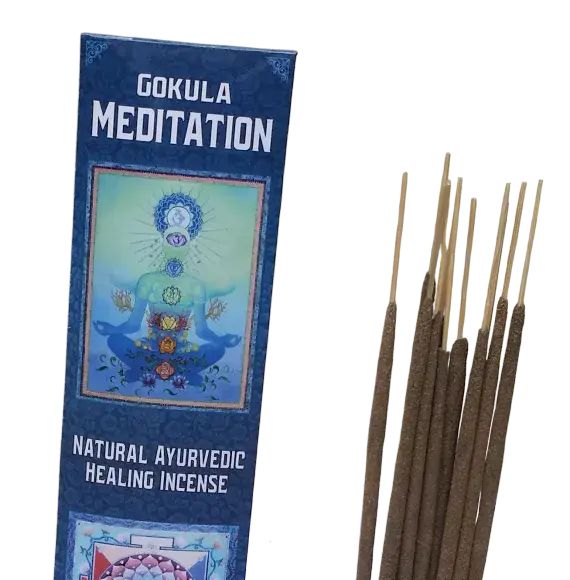 Gokula Meditation – Natural Ayurvedic Incense Sticks – Indian Myrrh – 20 grams