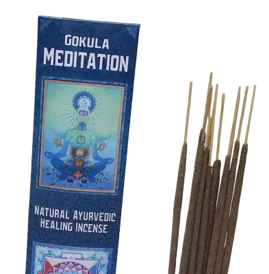 Gokula Meditation – Natural Ayurvedic Incense Sticks – Jatamansi – 20g