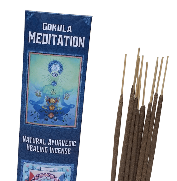 Gokula Meditation – Natural Ayurvedic Incense Sticks – Sri Tulsi – 20g