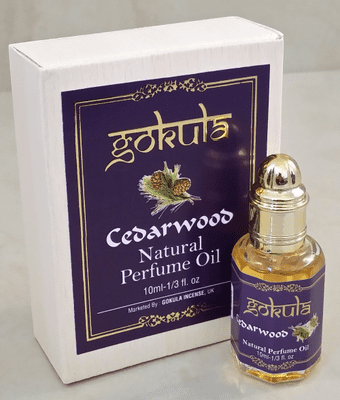 Gokula Natural Perfume Oil - Cedarwood - 10ml Roll On