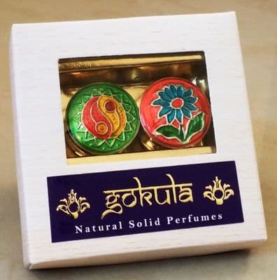 Gokula Natural Solid Perfume - Jasmine - 2 x 4gm