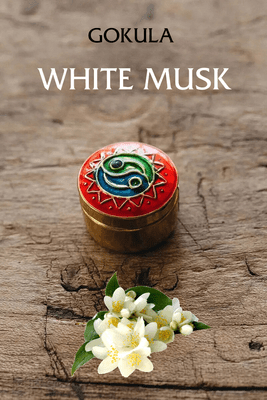 Gokula Natural Solid Perfume - White Musk - 4gm