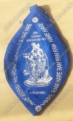 Japa Mala Bag - Radha Krishna - Blue