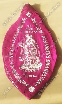 Japa Mala Bag - Radha Krishna - Fuchsia