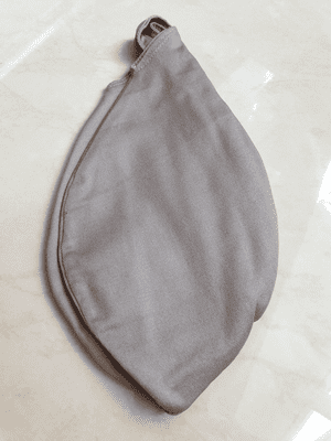 Large Cotton Strong Bead Bag - Beige