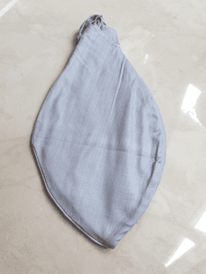 Large Cotton Strong Bead Bag - Blue Grey