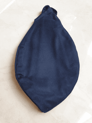Large Cotton Strong Bead Bag - Dark Blue.