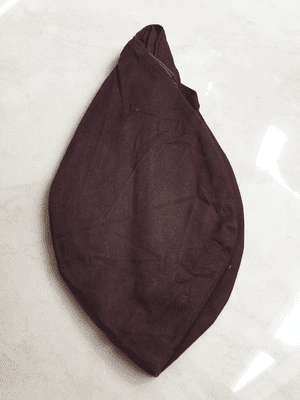 Large Cotton Strong Bead Bag - Dark Brown