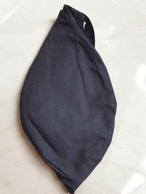 Large Cotton Strong Bead Bag - Dark Grey