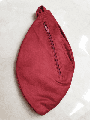 Large Cotton Strong Bead Bag - Dark Red