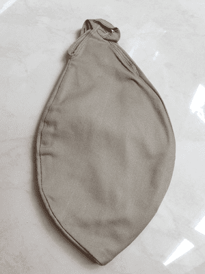 Large Cotton Strong Bead Bag - Green Brown