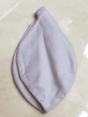 Large Cotton Strong Bead Bag - Light Grey